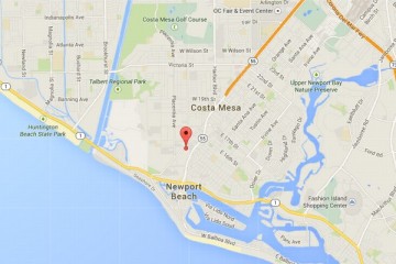 Map showing location of CHOC Children’s Specialty Center, Newport Beach